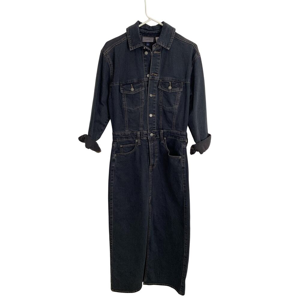 Universal Threads Women's Long Sleeve Denim maxi dress size 4